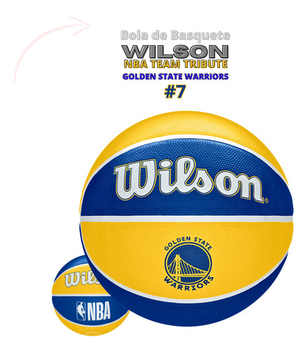 Nba Bola Basquete #7 Logo Team Tribute Golden State Warriors